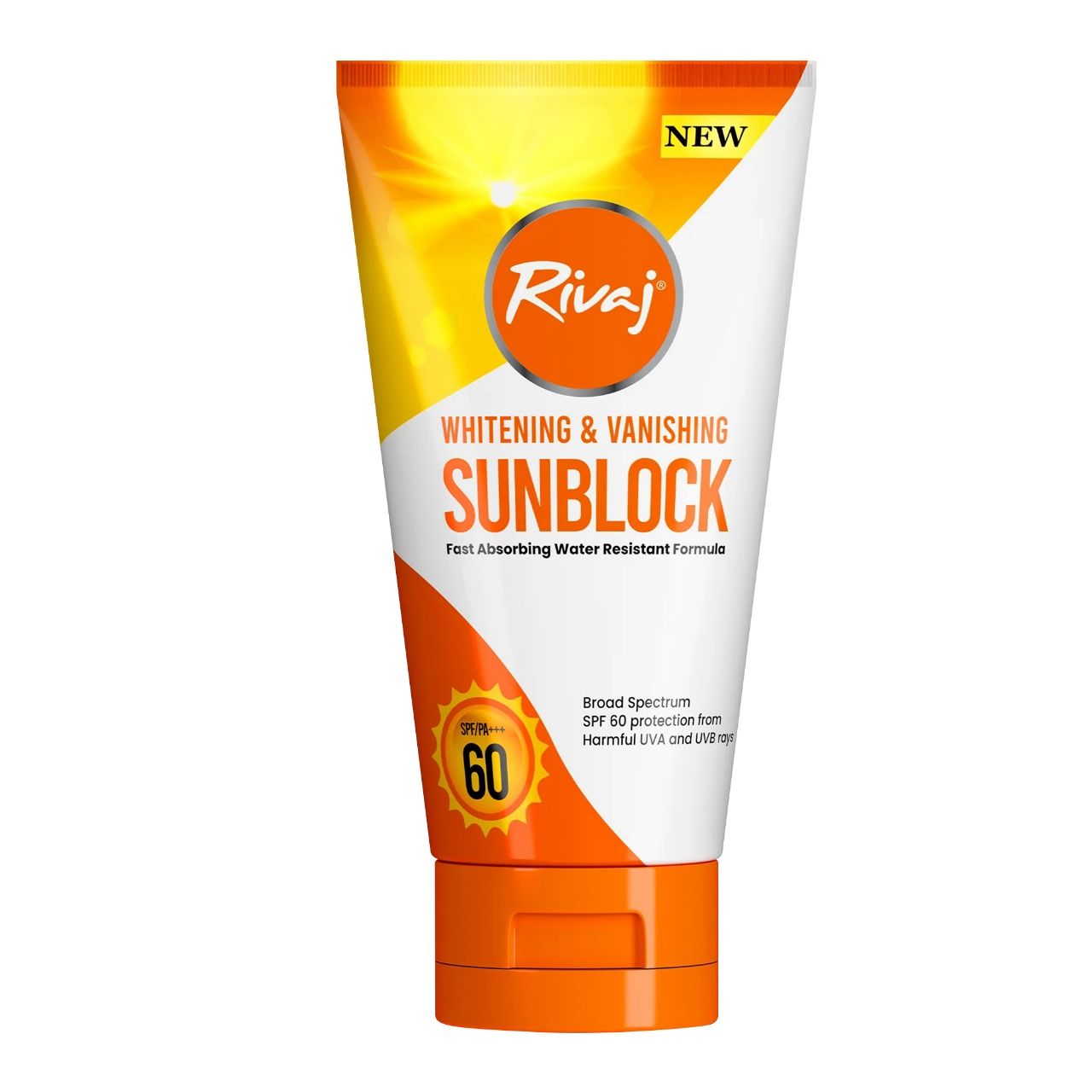 Rivaj Sunblock Whitening & Vanishing SPF60 Ideal for all skin types 150ml