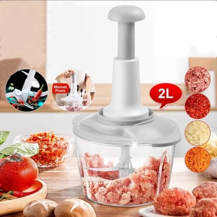 Stainless Steel Food Chopper – Durable, Easy & Stylish