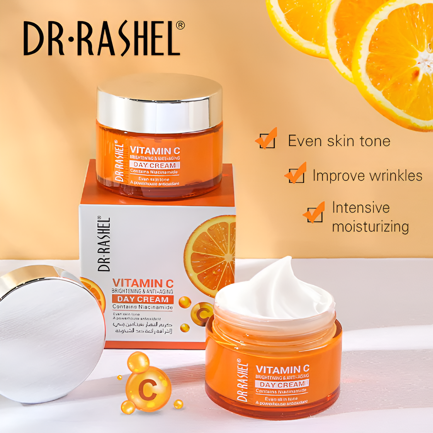 Dr Rashel Vitamin C Brightening Day Cream – 50g