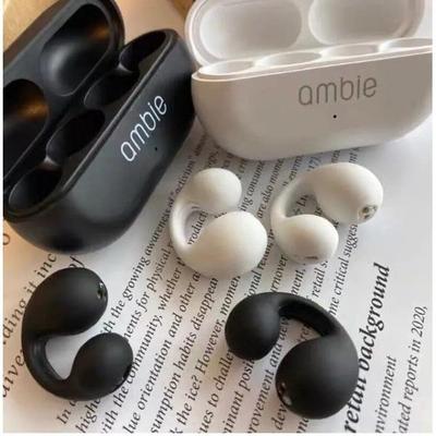 Ambie Sound Earcuffs – Open-Ear Bluetooth Earbuds with Mic, 6Hr Playtime, Clip-On Design
