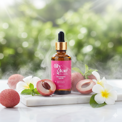 Lily Glow Whitening Serum for Face, Hands & Feet – Glutathione, Brightening Formula | For Men, Women, Oily & Dry Skin 30ml