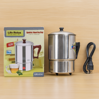 Life Relax 1.0L Electric Kettle – Stainless Steel, 350W Portable Boiler