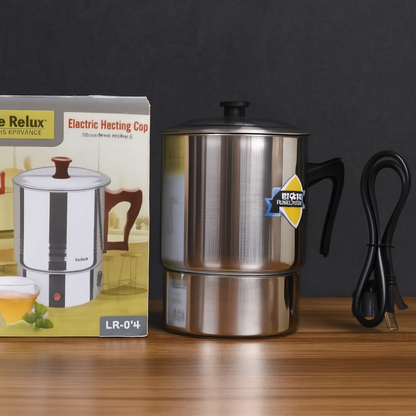 Life Relax 1.0L Electric Kettle – Stainless Steel, 350W Portable Boiler
