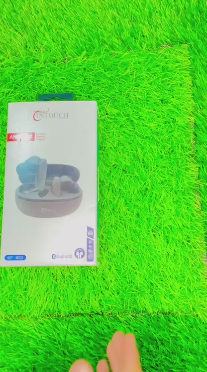 InTouch INT-W03 Wireless Bluetooth Earbuds – ANC + ENC, Long Battery Life, High-Quality Sound, Perfect for PUBG Gaming