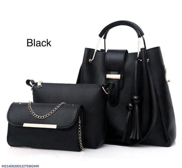 3 Piece women leather bag