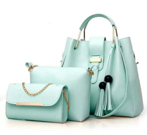 3 Piece women leather bag - Image 11